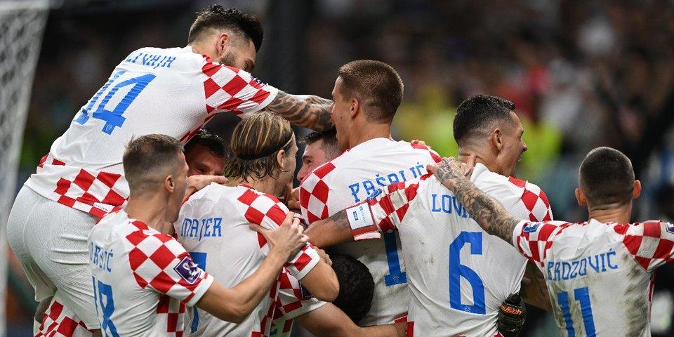 Празднование гола сборной Хорватии